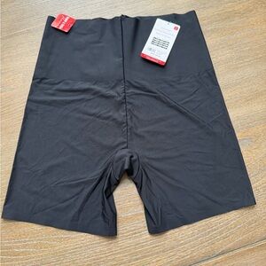 New Skinnygirl Black Laser Shaping Shorts Tummy Thigh Slimmer Large Shapewear